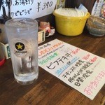 下赤塚ダイナマイト酒場 - お水はジョッキです