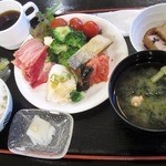 Abashiri Kankou Hoteru - 朝食バイキング。程よい種類、お味もよいです。