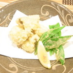 はてなのちゃわん - 兵庫淡路島産活ハモの天ぷら￥９８０　鷹勇と好相性☆♪