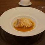 Variante - 甘鯛と平貝と真桑瓜 平貝の肝のブロード仕立て