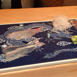 さえ喜 - 2015.7 あこう 手前がカレイ