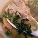 麺哲支店 麺野郎 - ムール貝とほうれん草の塩つけ麺(2015/7)