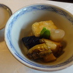 季乃彩きりやま - エビ豆腐とアワビの柔らか煮