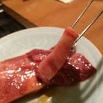 焼肉 グルマンズいとう - 【2015年06月】上カルビ＠1,600円、これまた厚切りです。