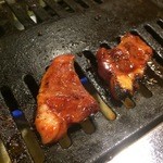 焼肉 グルマンズいとう - 【2015年06月】こころ（牛ハツ）、軽く焼いても。。。