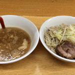 ラーメン二郎 - GSX1300R はやぶさつけ麺 800円 麺少なめヤサイ少なめニンニク