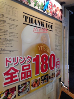 肉バル THANK YOU - 入り口の看板