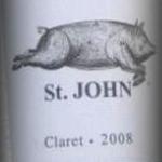 St. JOHN Bar and Restaurant - ハウスワイン・クラレット