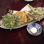 蕎麦庄 やまこし - 野菜の天ぷら（1000円）