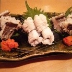 おみの - 鱧の湯引きに炙り