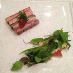 オー グー ドゥ ジュール - H27.7 フォアグラのテリーヌと鴨の燻製ミルフィーユ仕立て