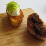 ナクレ - ブリオッシュ　生クリームとピスタチオ、トリュフの香りのバター