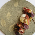 ナクレ - 野菜のグリル　イベリコ豚の生ハム　ポーチドエッグ