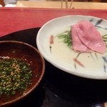 にくの匠 三芳 - 近江牛サーロインしゃぶしゃぶ・・これもお肉が美しいこと。