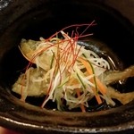 蛇の目寿し - 小鉢の南蛮漬け。