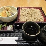 居蕎麦家信州 - 野菜天丼セット