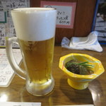 Kusakabe - 超達人生ビール＆つき出し