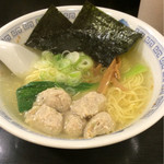 Shamoji - 軍鶏のつみれ塩ラーメン756円