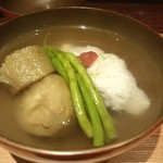 有いち - はも、インゲン、茄子のお椀