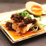 レンゲ - 前菜　(四川風 よだれ鶏）　(2015/07)