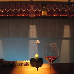 ル・フラマン・ローズ - カウンター席からカウンター内へ向かって撮影