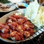 炭火焼の鶏 - ★もも焼き スタミナ(にんにく入り)