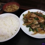 中華処タカノ - 肉ピーマン定食