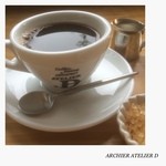 アトリエディー - セットのコーヒー。
            
            森彦のコーヒー豆でした。(^^)