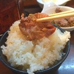 ジンギスカン ゆきだるま中野部屋一門 - ごはんの上で華麗にラム肉をトリプルバウンド！