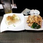 上海荣日本料理 - 冷奴、イカゲソ天