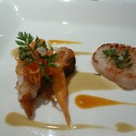 レストラン　ジャンティ - 鮮魚と帆立のポワレ　カフェアライムリーフの香り