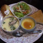 Cafe M&D - 料理写真:200円プラスのモーニングセット