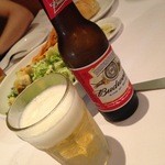 Romano's Macaroni Grill - サラダとバド