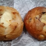 プルマンベーカリー - 豆パンといもパンとヒモパン(？)