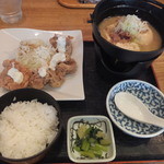 和食れすとらん天狗 - 肉豆腐とチキン南蛮セット（2015年7月）