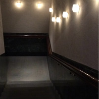 筑紫樓 銀座店 - 階段を降りて店内へ。