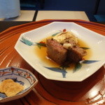 つる幸 - 能登牛とイチジクの焼浸し