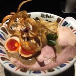鶏Soba 座銀 - 煮干し吟醸　nigori　燻製玉子ONあっぷ