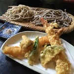 蕎仙坊 - 2015/07/22 天ぷら付き二色そば