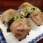 ラーメン神山 - H.27.7.18.夜 特製にぎりチャーシュー @150円×2個