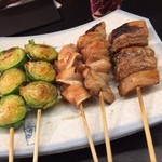 北新地たゆたゆ - 焼きトン おすすめ5串
      芽キャベツ