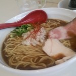 麺処 いつか - 鰹鶏そば(麺大盛り）　700円+100円