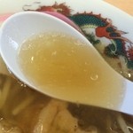 名代中華そば 山金 - たい焼きラーメン餡じゃない（スープ）