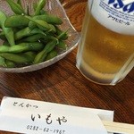 とんかつ いもや - ビールはアサヒ