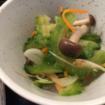 ごはんカフェ きなこ - 2015.7.25　日替わり定食（チキンソテー）700円(税込)メインにご飯(おかわりOK)、味噌汁、小鉢3品、漬物、おまけw