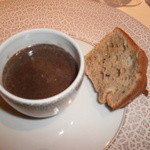 シェ・イノ - 温度卵と黒トリュフのピューレ(Ｈ２７．７）