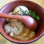 彩華ラーメン  - 月見チャーシュー丼