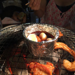 炭火焼肉ホルモン 徳臓 - 2015.7. ニンニクホイル焼き