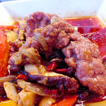 めだかタンタン - 水煮牛肉花山椒煮込みの牛肉、すごくやわらかい！【2015年7月26日再訪問に撮影】　