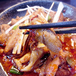 めだかタンタン - ホルモンの中華炒め！ーダーしてみました【2015年7月26日再訪問に撮影】　